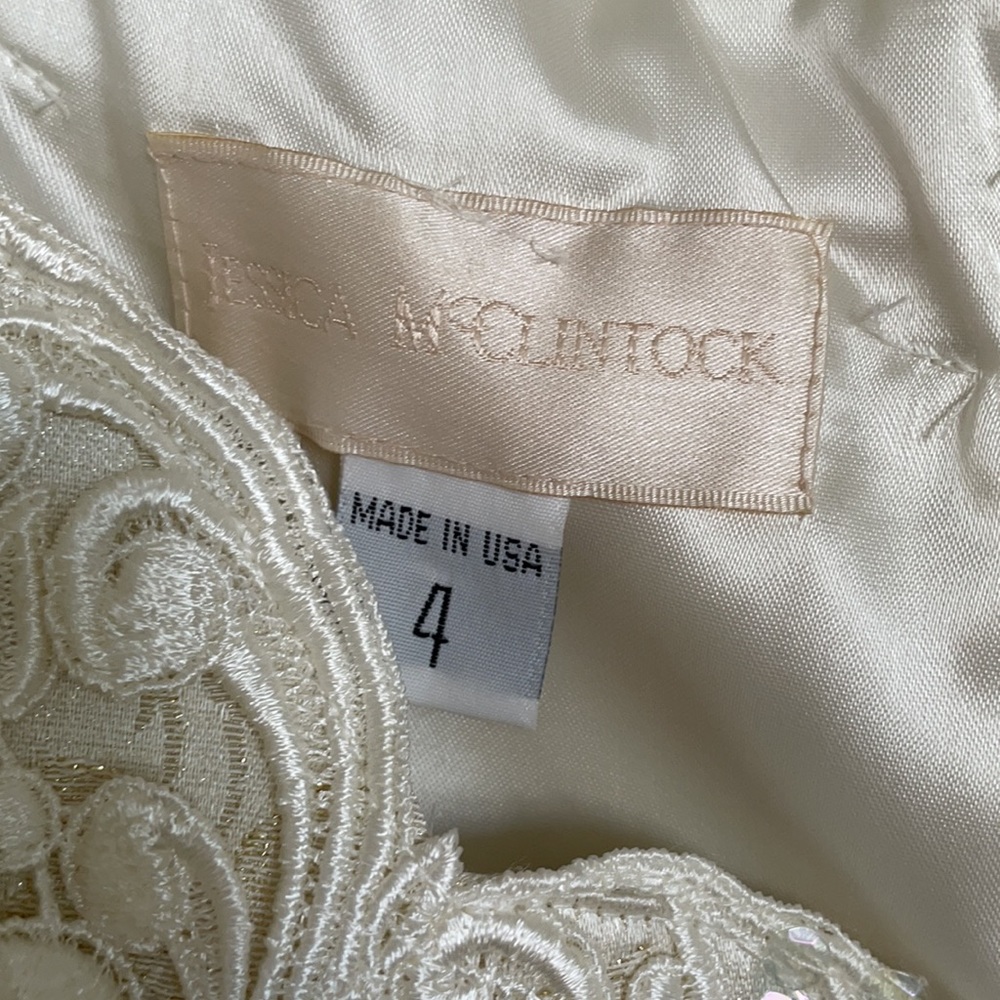 Jessica McClintock Cream Dress - Picture 3 of 8